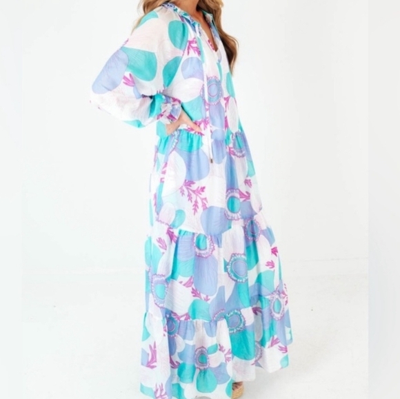 J. Marie Boutique Floral Maxi Dress NEW - Picture 8 of 8